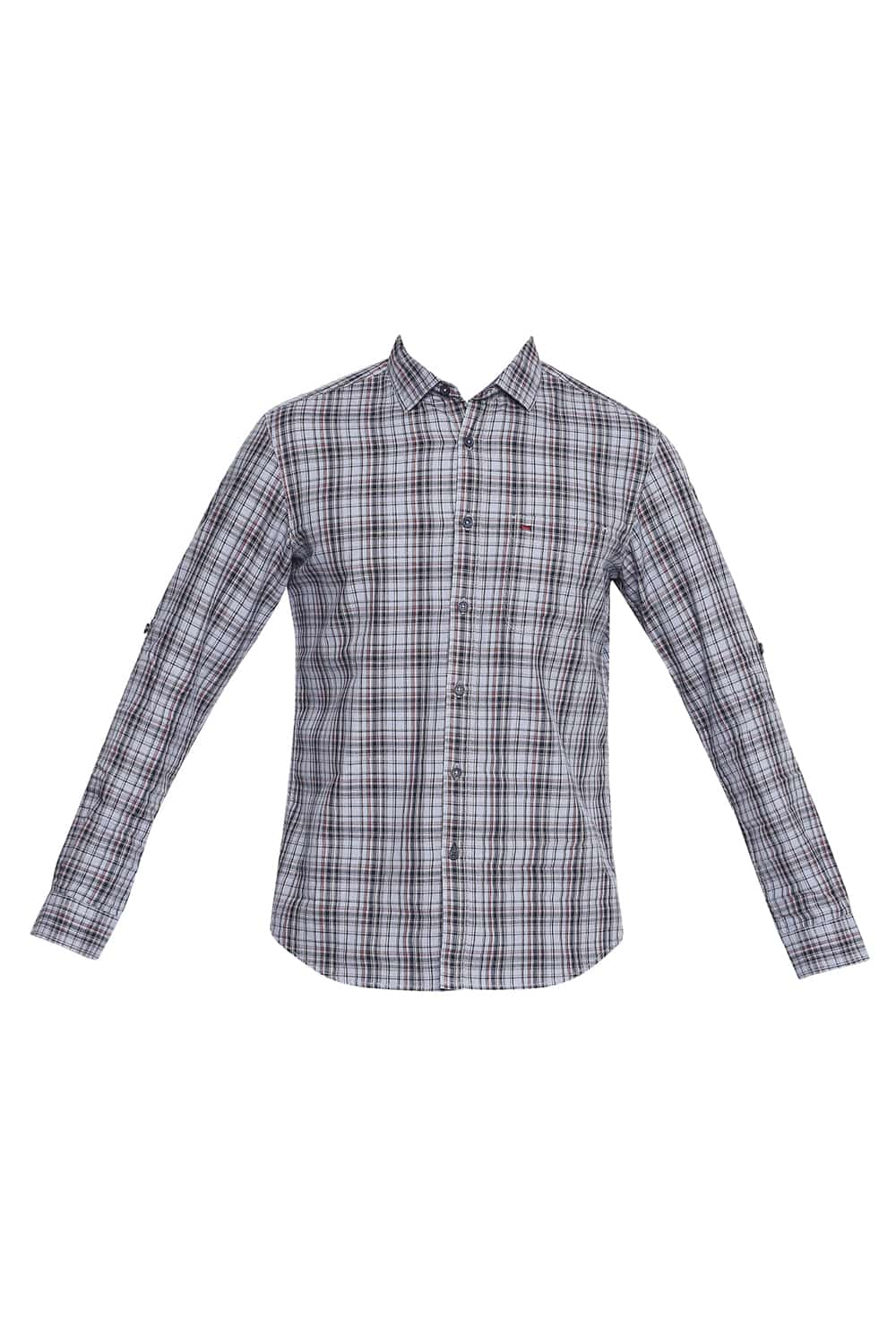 BASICS SLIM FIT CHECKS SHIRT