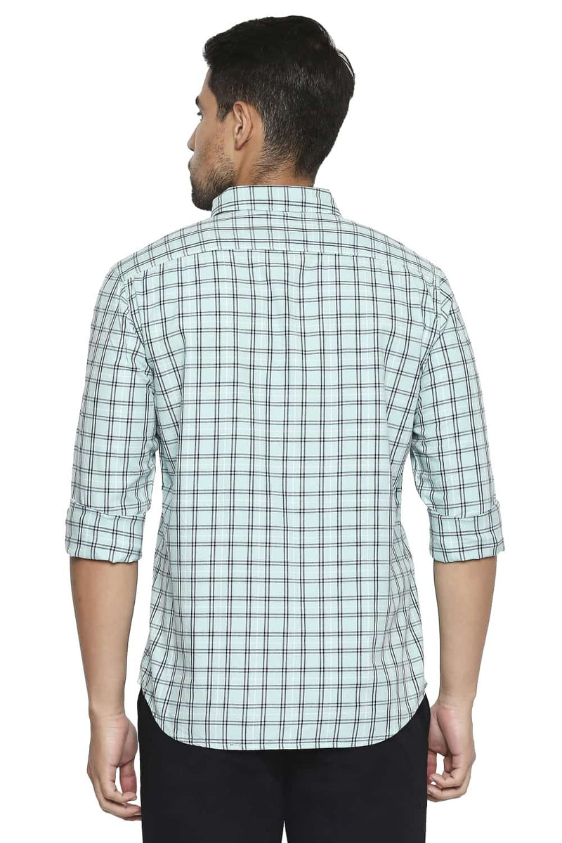 BASICS SLIM FIT CHECKS SHIRT