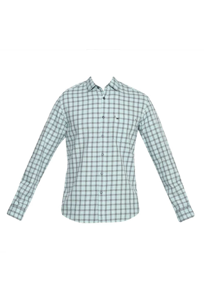 BASICS SLIM FIT CHECKS SHIRT