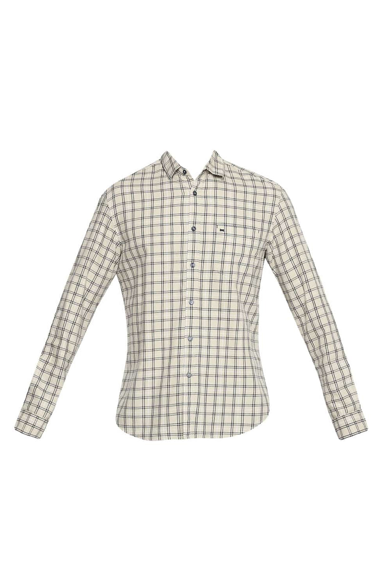 BASICS SLIM FIT CHECKS SHIRT