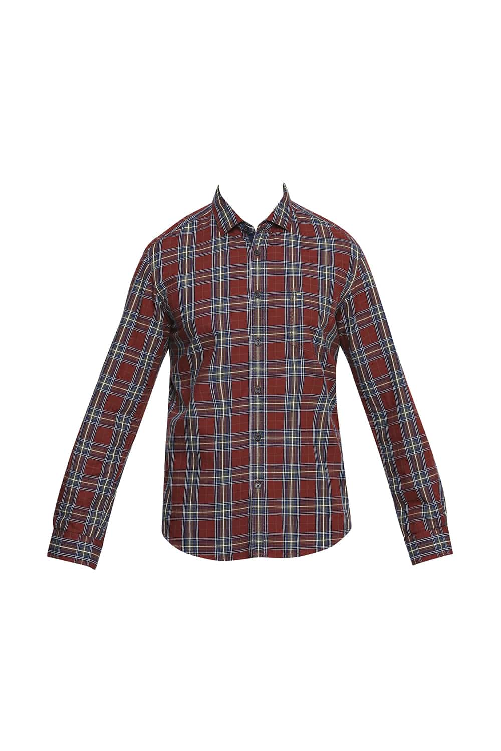 BASICS SLIM FIT CHECKS SHIRT