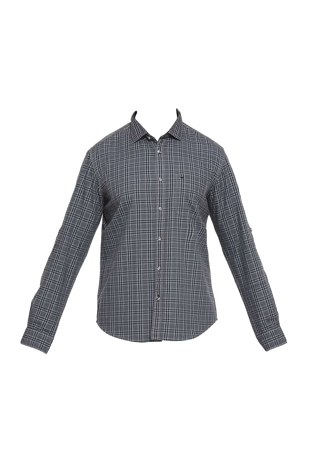 BASICS SLIM FIT CHECKS SHIRT