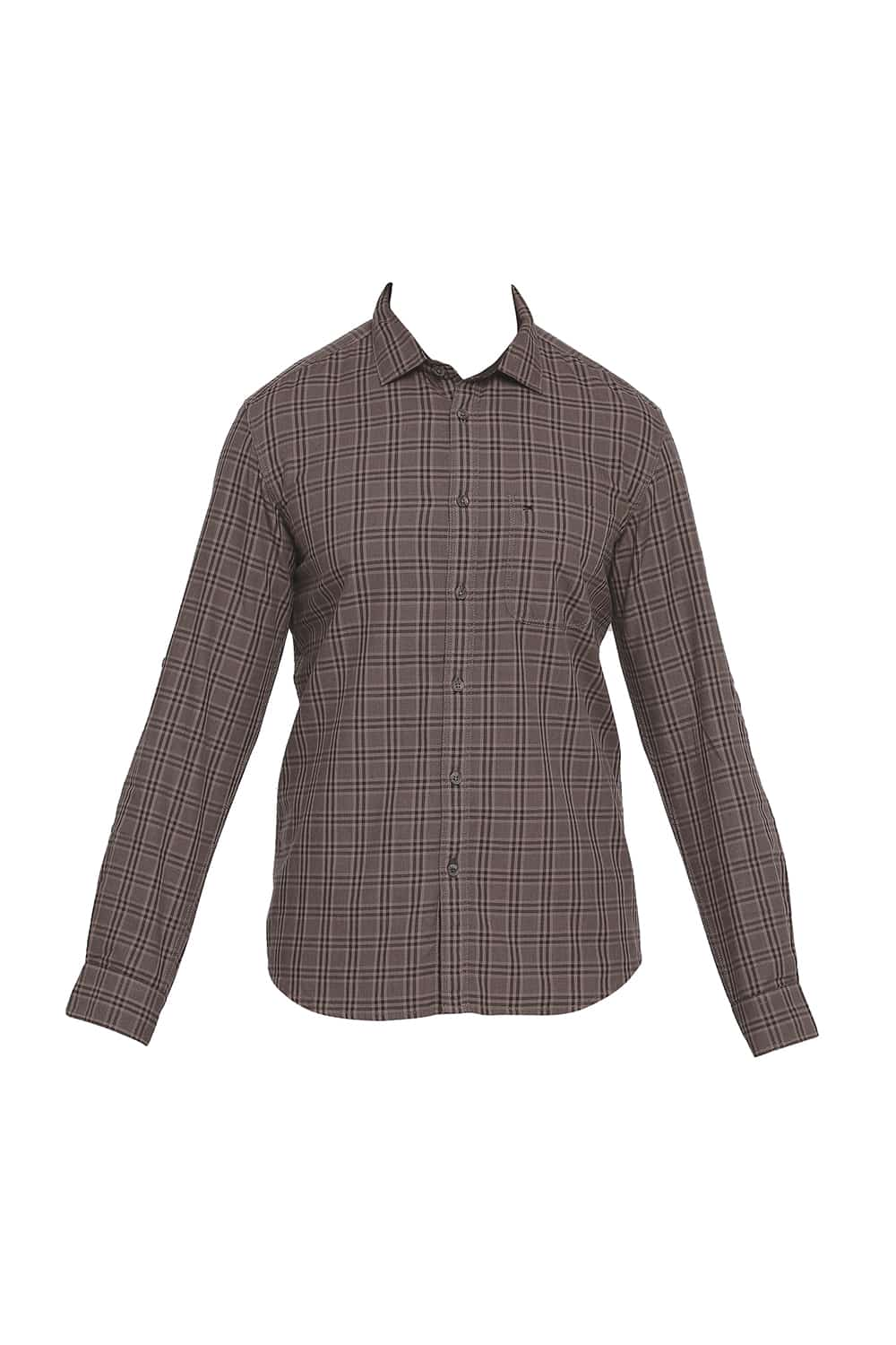 BASICS SLIM FIT CHECKS SHIRT