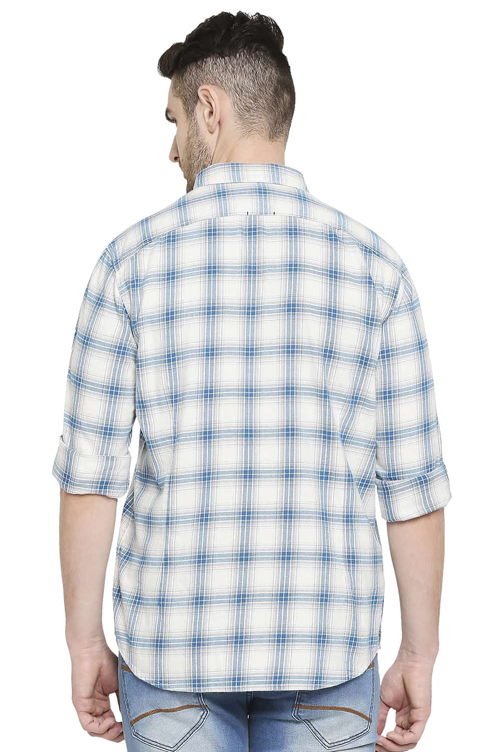 BASICS SLIM FIT CHECKS SHIRT