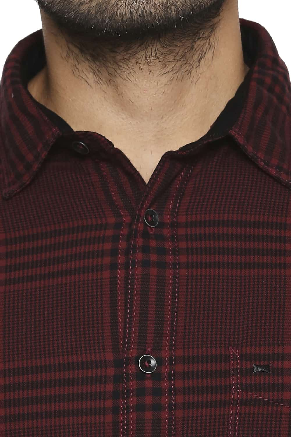 BASICS SLIM FIT CHECKS SHIRT