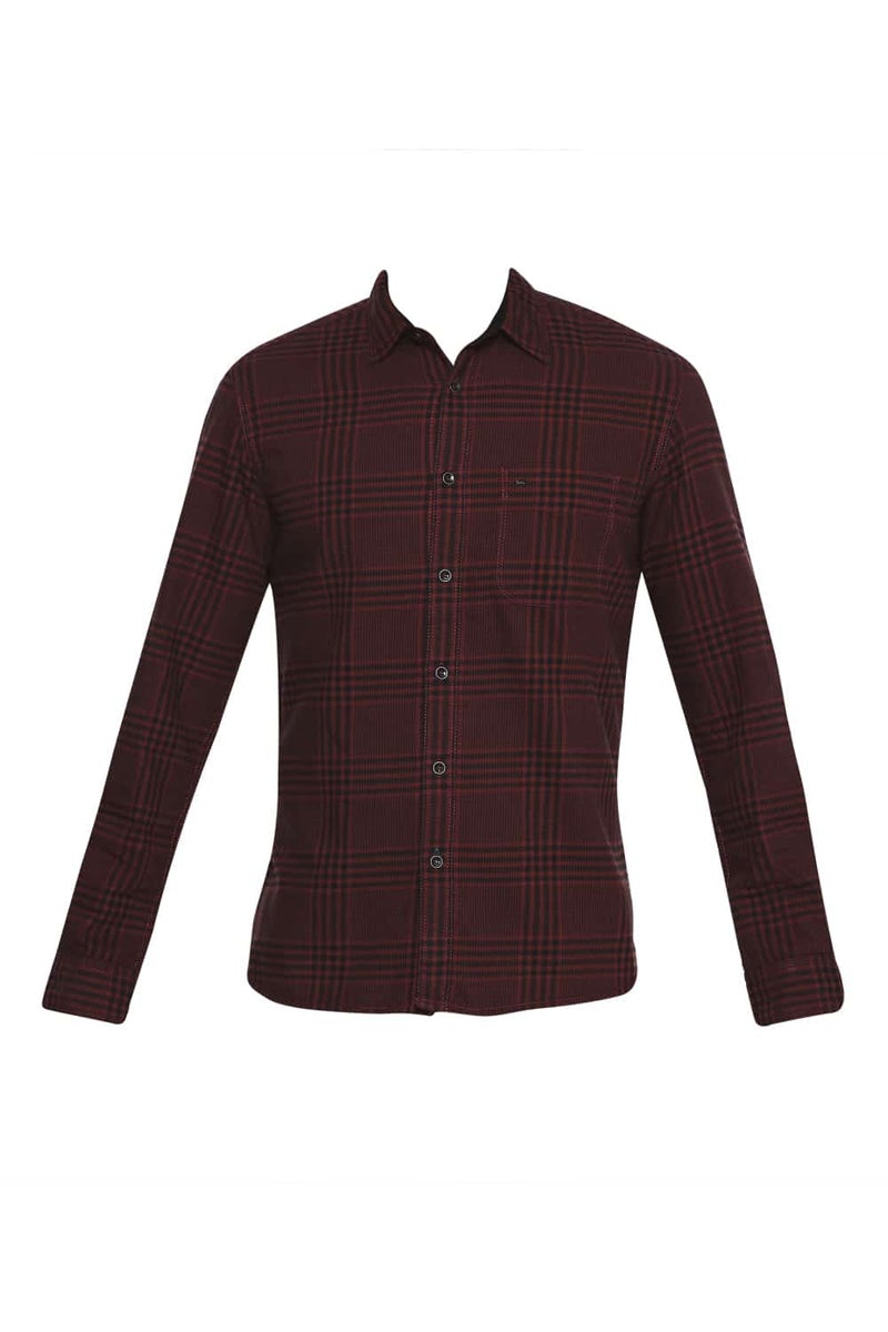 BASICS SLIM FIT CHECKS SHIRT