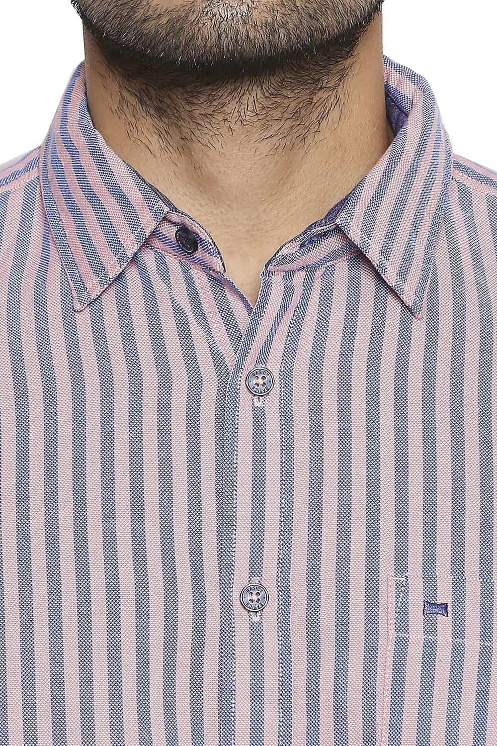 BASICS SLIM FIT STRIPE SHIRT