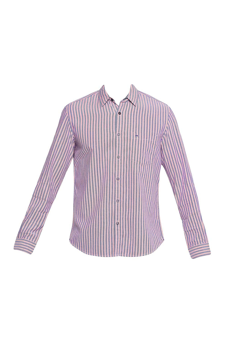 BASICS SLIM FIT STRIPE SHIRT