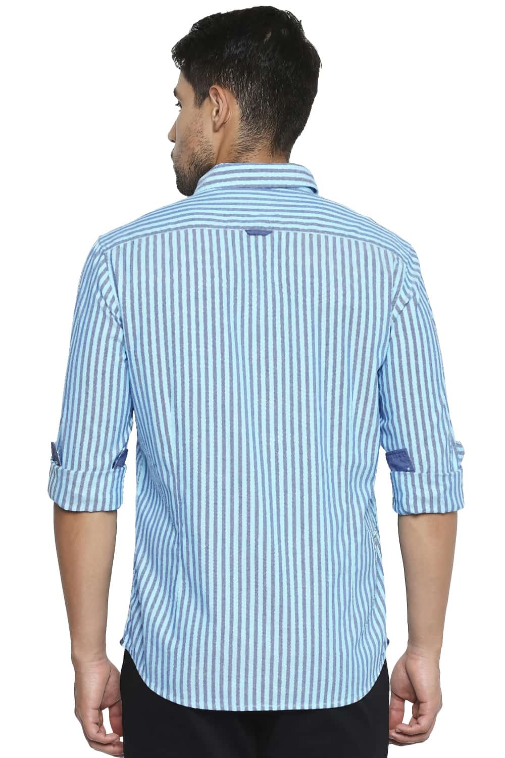 BASICS SLIM FIT STRIPE SHIRT