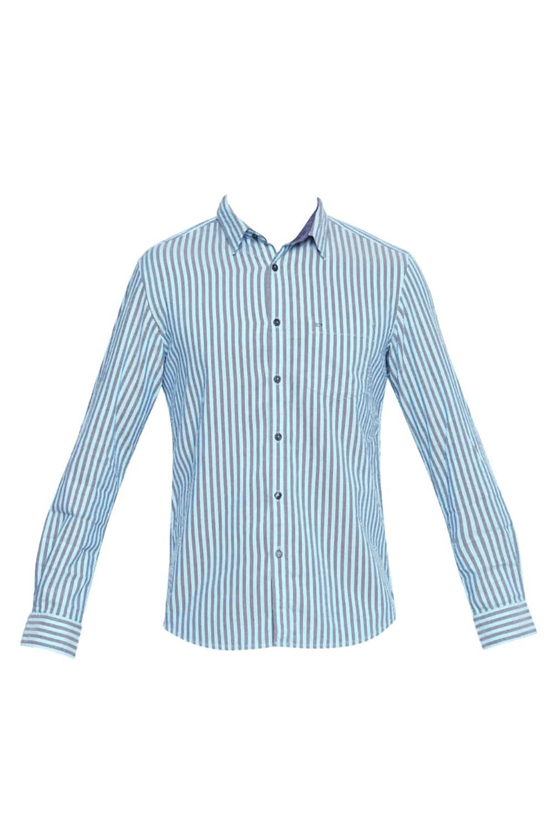 BASICS SLIM FIT STRIPE SHIRT