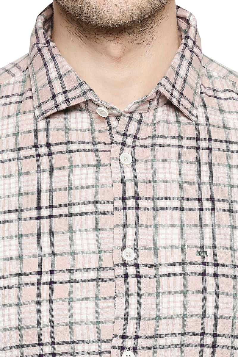 BASICS SLIM FIT CHECKS SHIRT