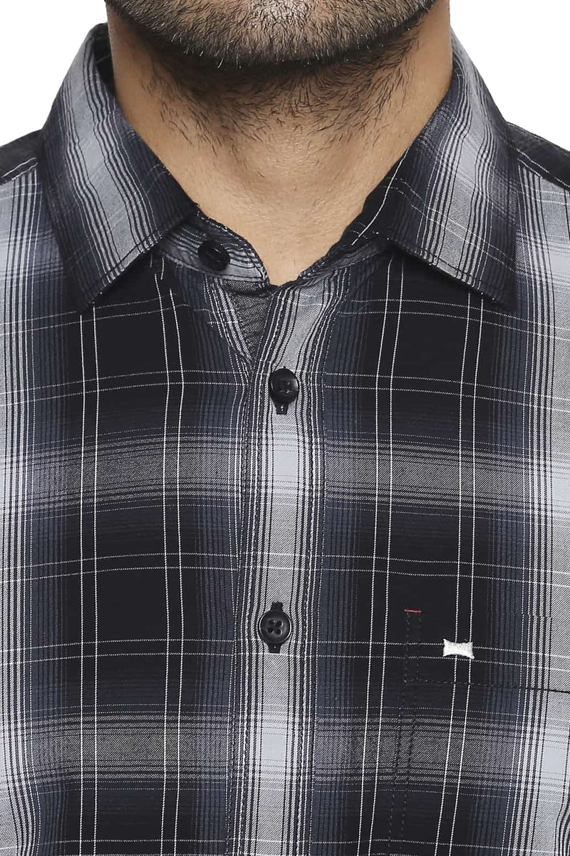 BASICS SLIM FIT CHECKS SHIRT