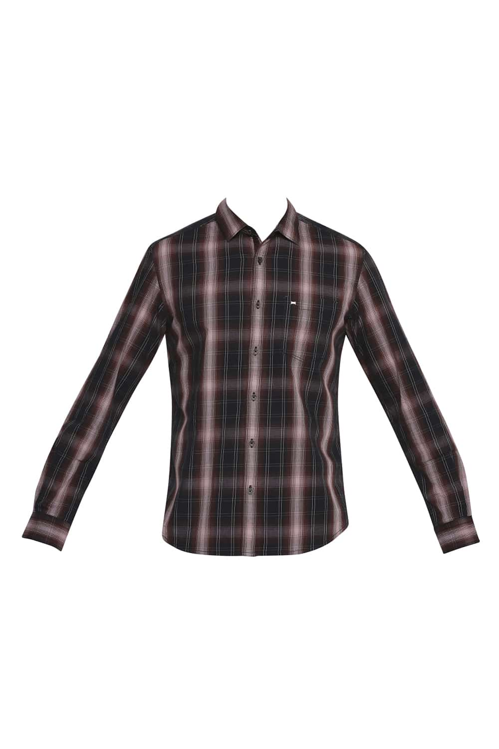 BASICS SLIM FIT CHECKS SHIRT