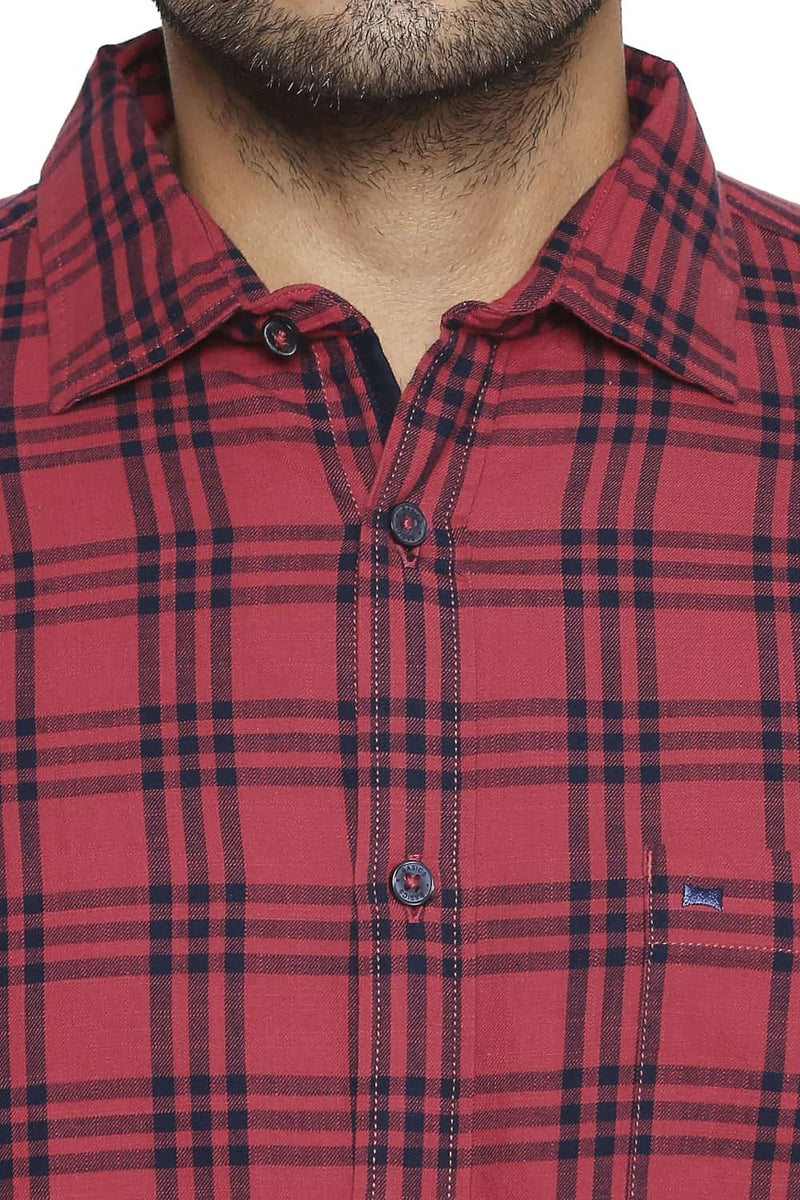 BASICS SLIM FIT CHECKS SHIRT