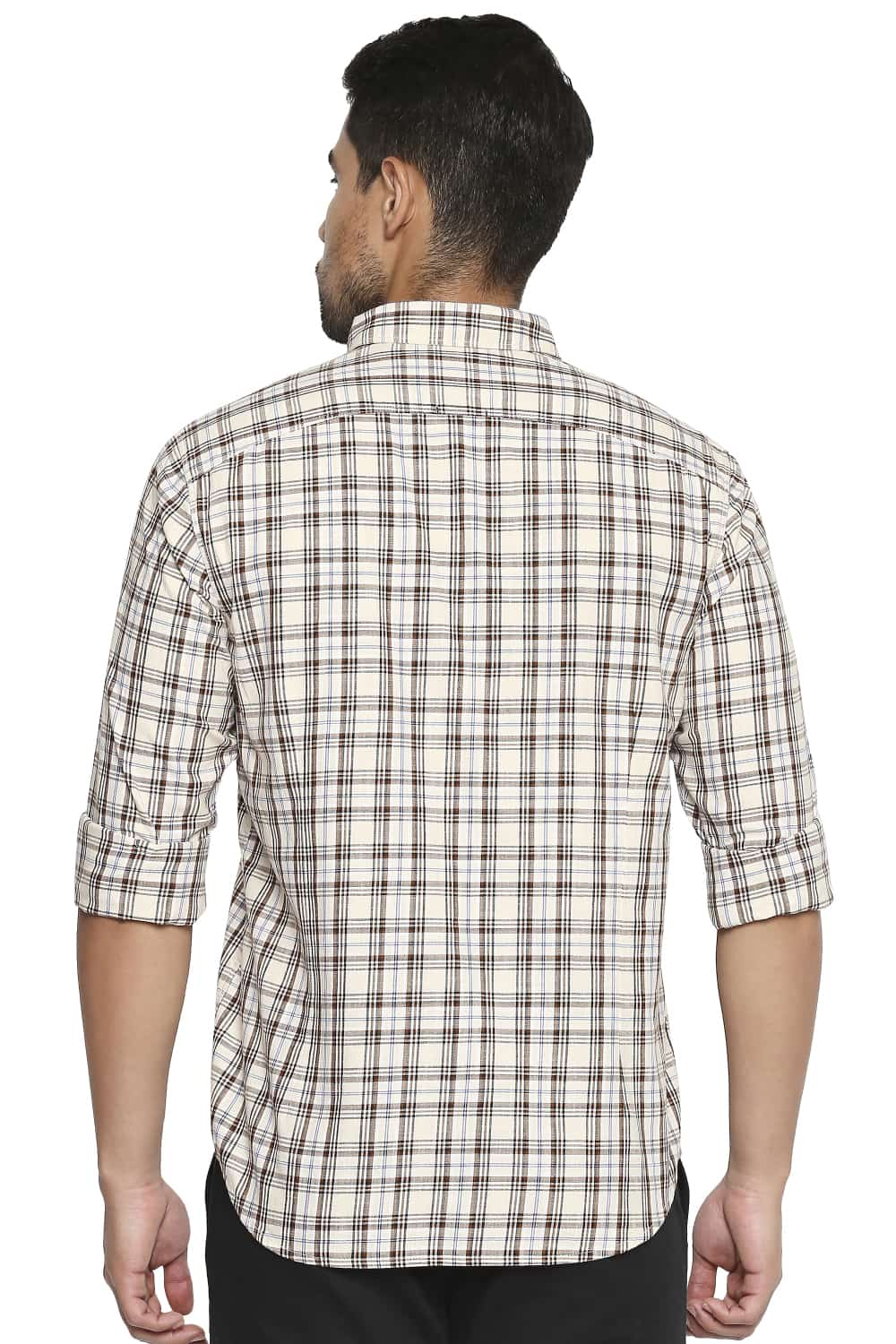 BASICS SLIM FIT CHECKS SHIRT