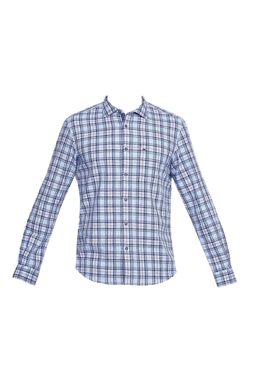 BASICS SLIM FIT CHECKS SHIRT