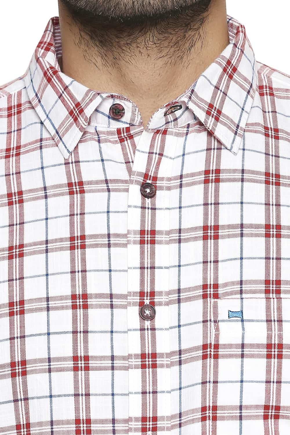 BASICS SLIM FIT CHECKS SHIRT