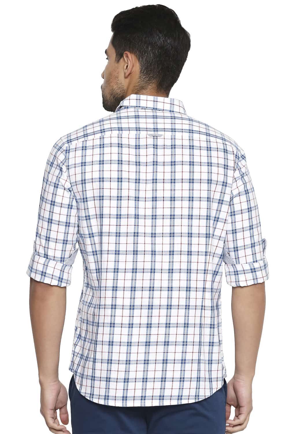 BASICS SLIM FIT CHECKS SHIRT