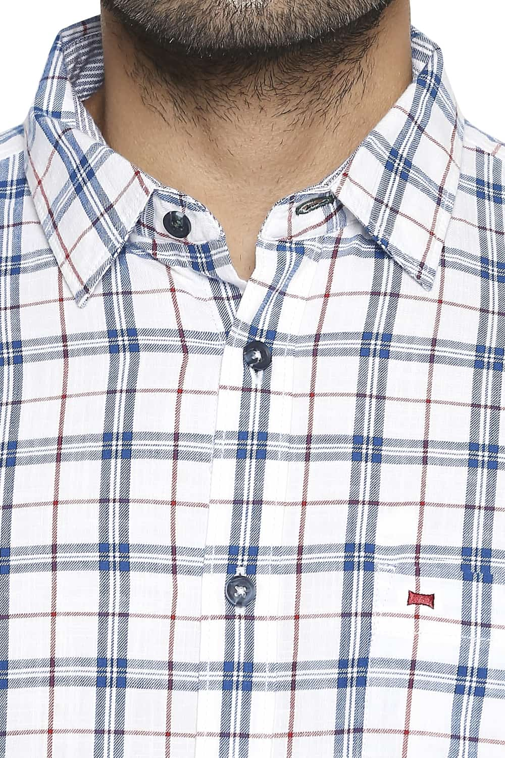 BASICS SLIM FIT CHECKS SHIRT