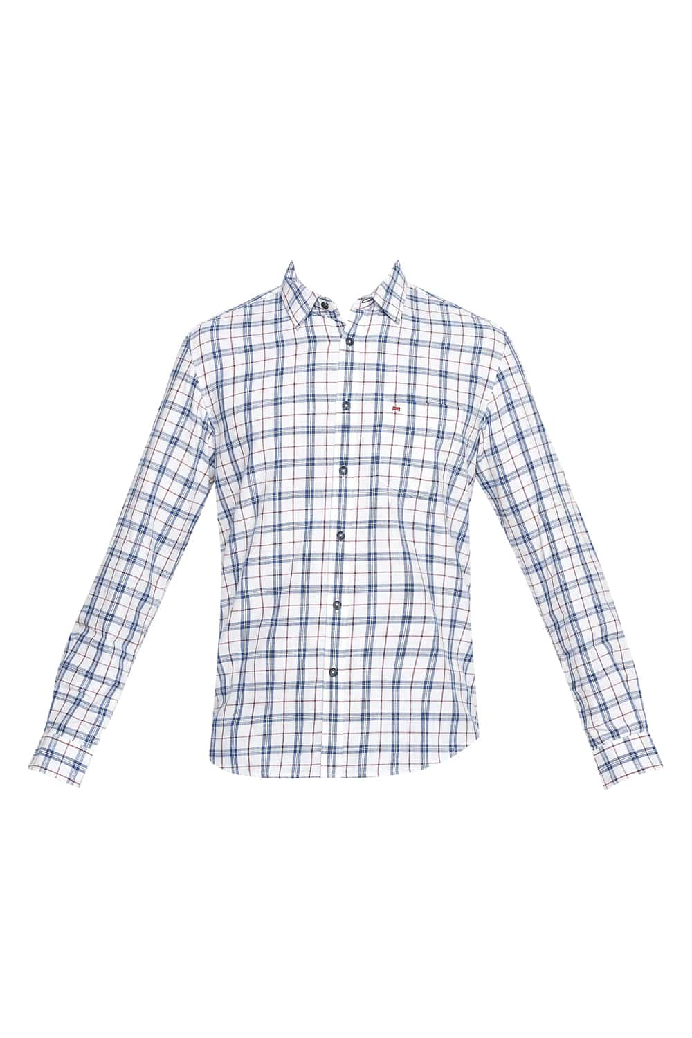 BASICS SLIM FIT CHECKS SHIRT