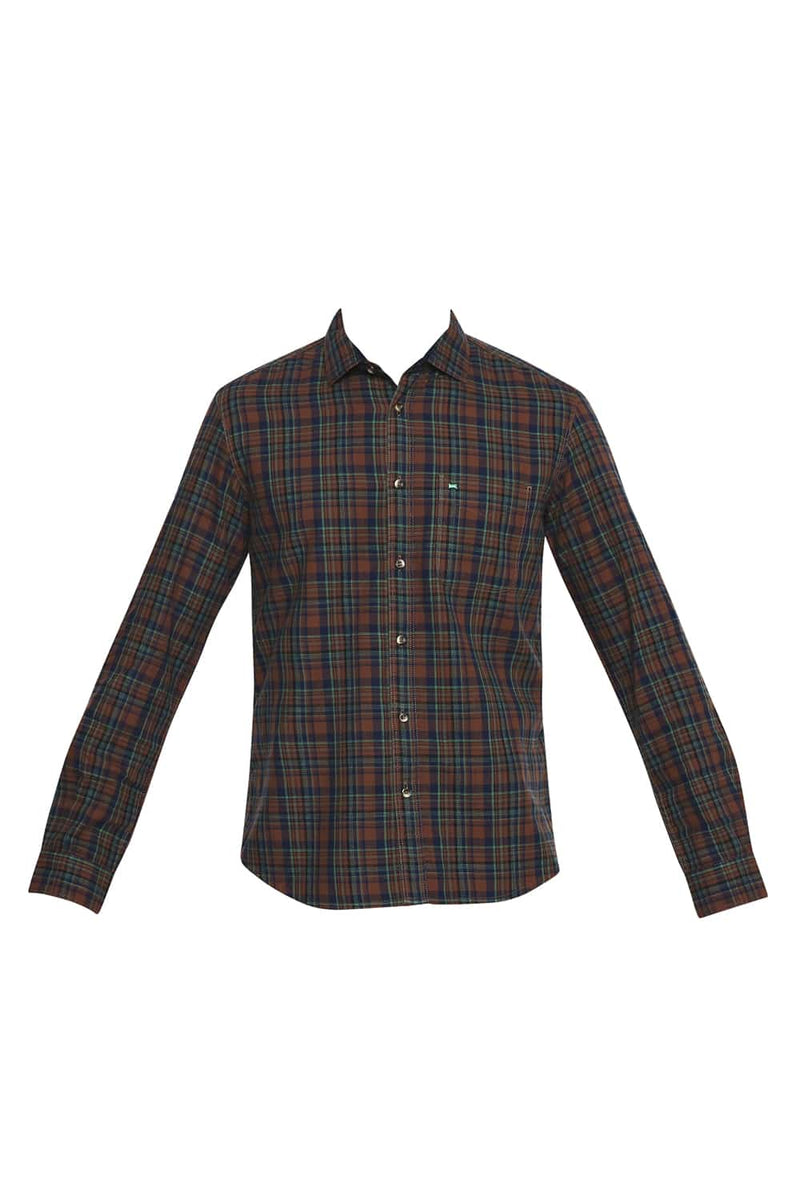 BASICS SLIM FIT CHECKS SHIRT