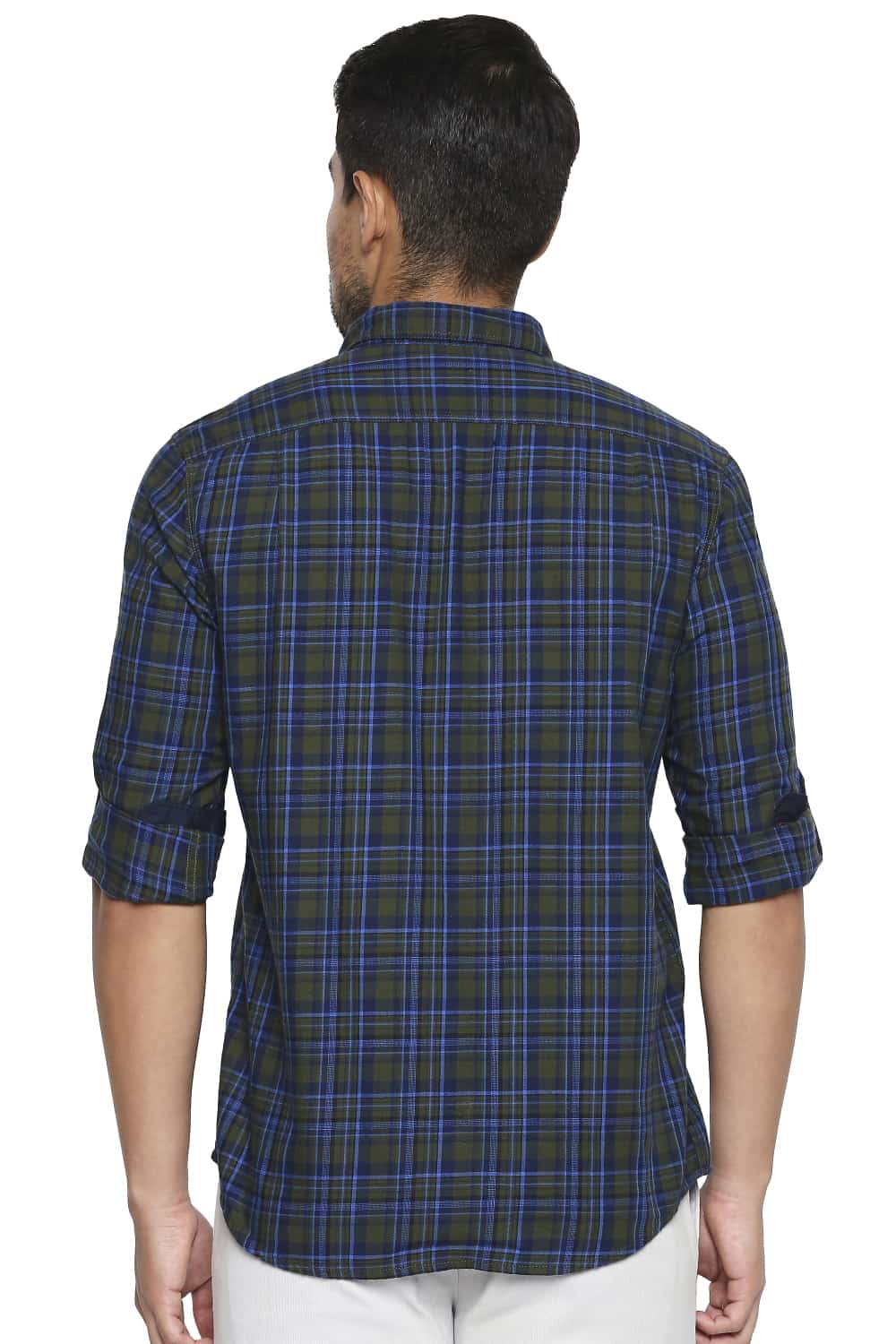 BASICS SLIM FIT CHECKS SHIRT