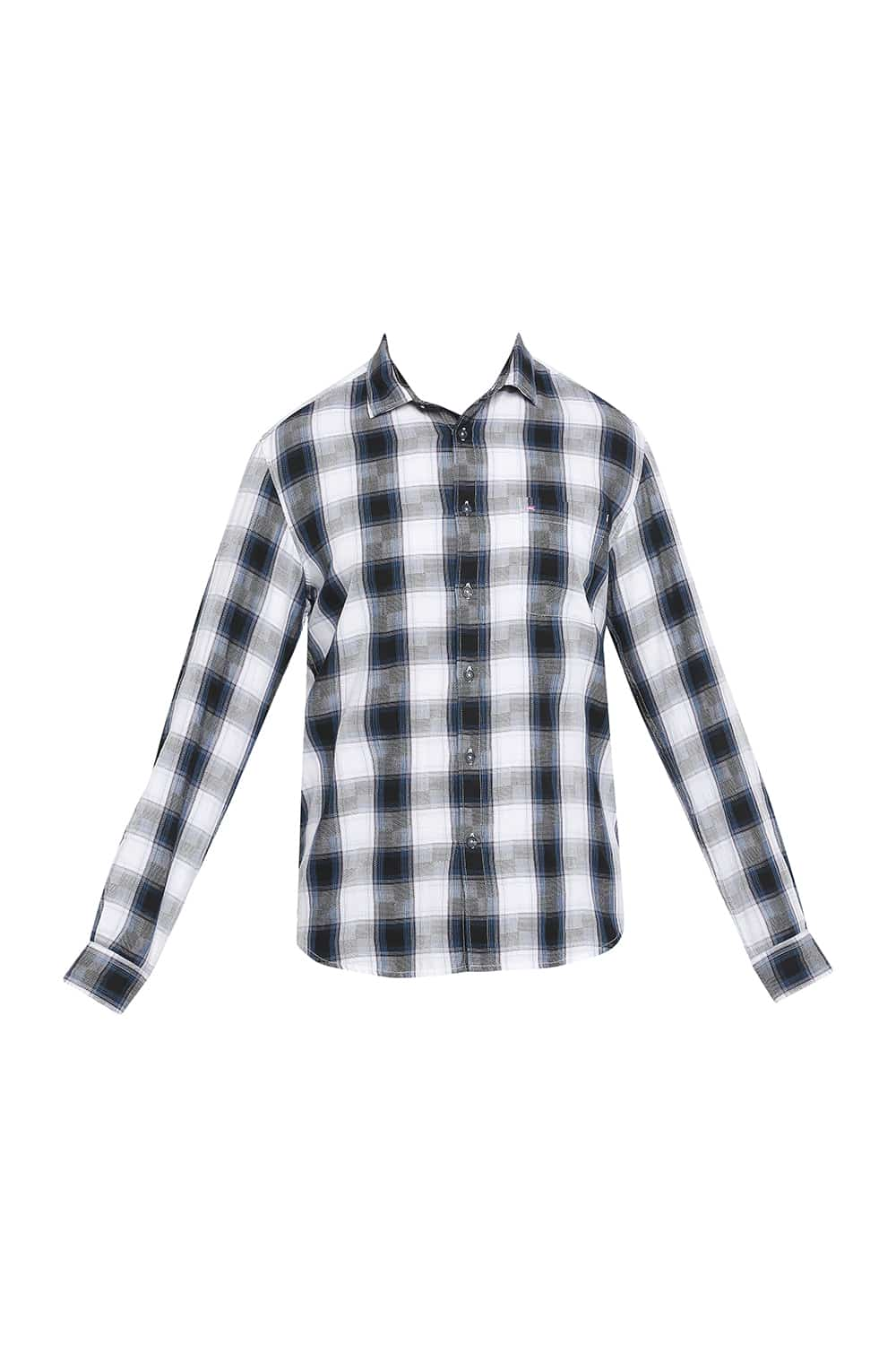 BASICS SLIM FIT CHECKS SHIRT