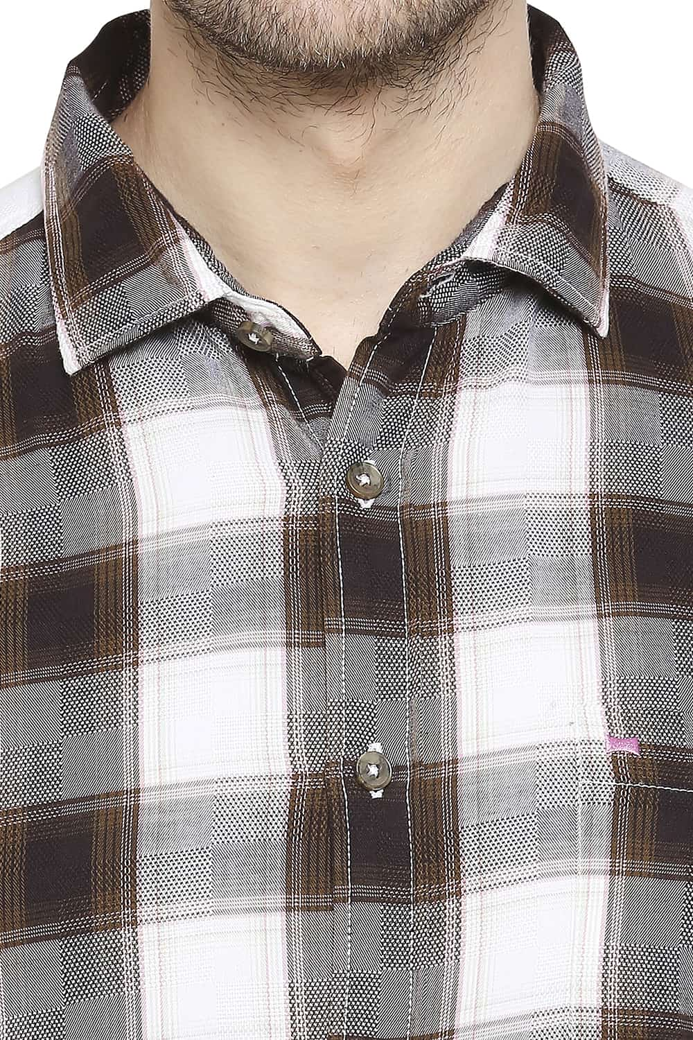 BASICS SLIM FIT CHECKS SHIRT