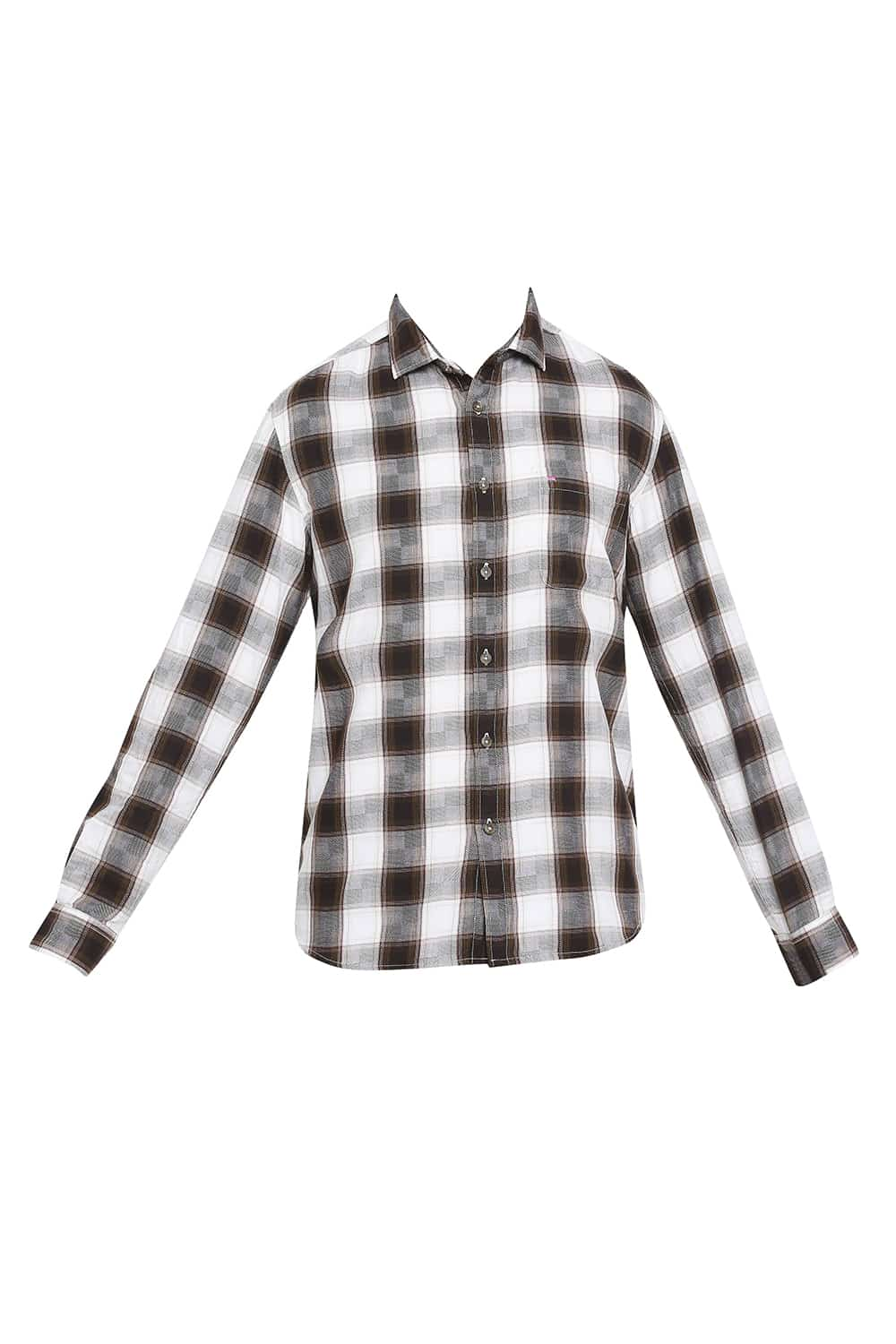 BASICS SLIM FIT CHECKS SHIRT