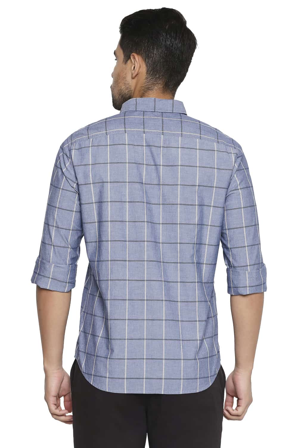 BASICS SLIM FIT CHECKS SHIRT