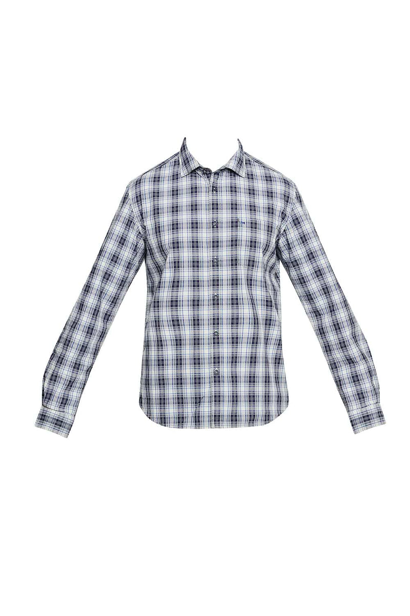 BASICS SLIM FIT CHECKS SHIRT