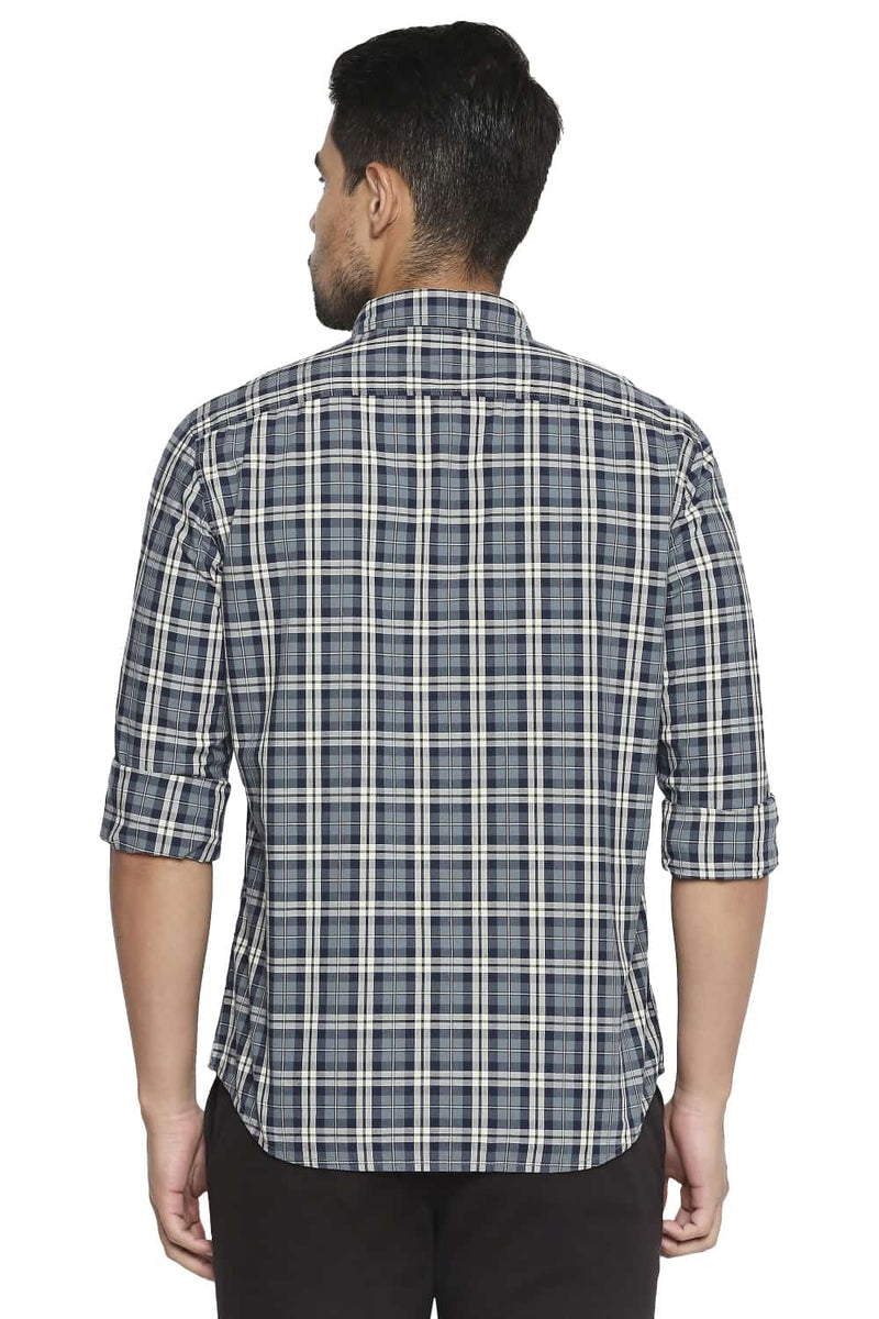 BASICS SLIM FIT CHECKS SHIRT