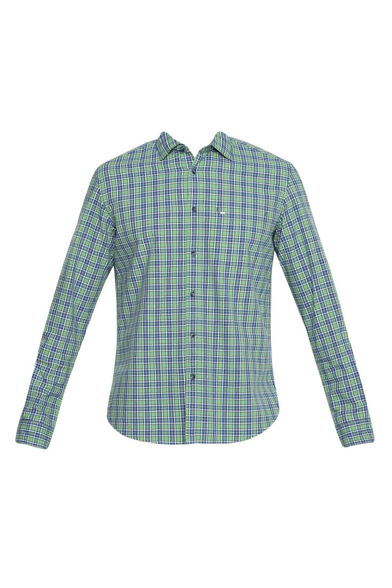 BASICS SLIM FIT CHECKS SHIRT