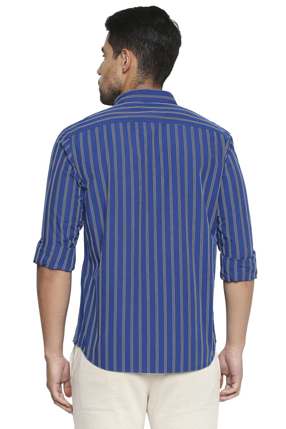 BASICS SLIM FIT STRIPE SHIRT