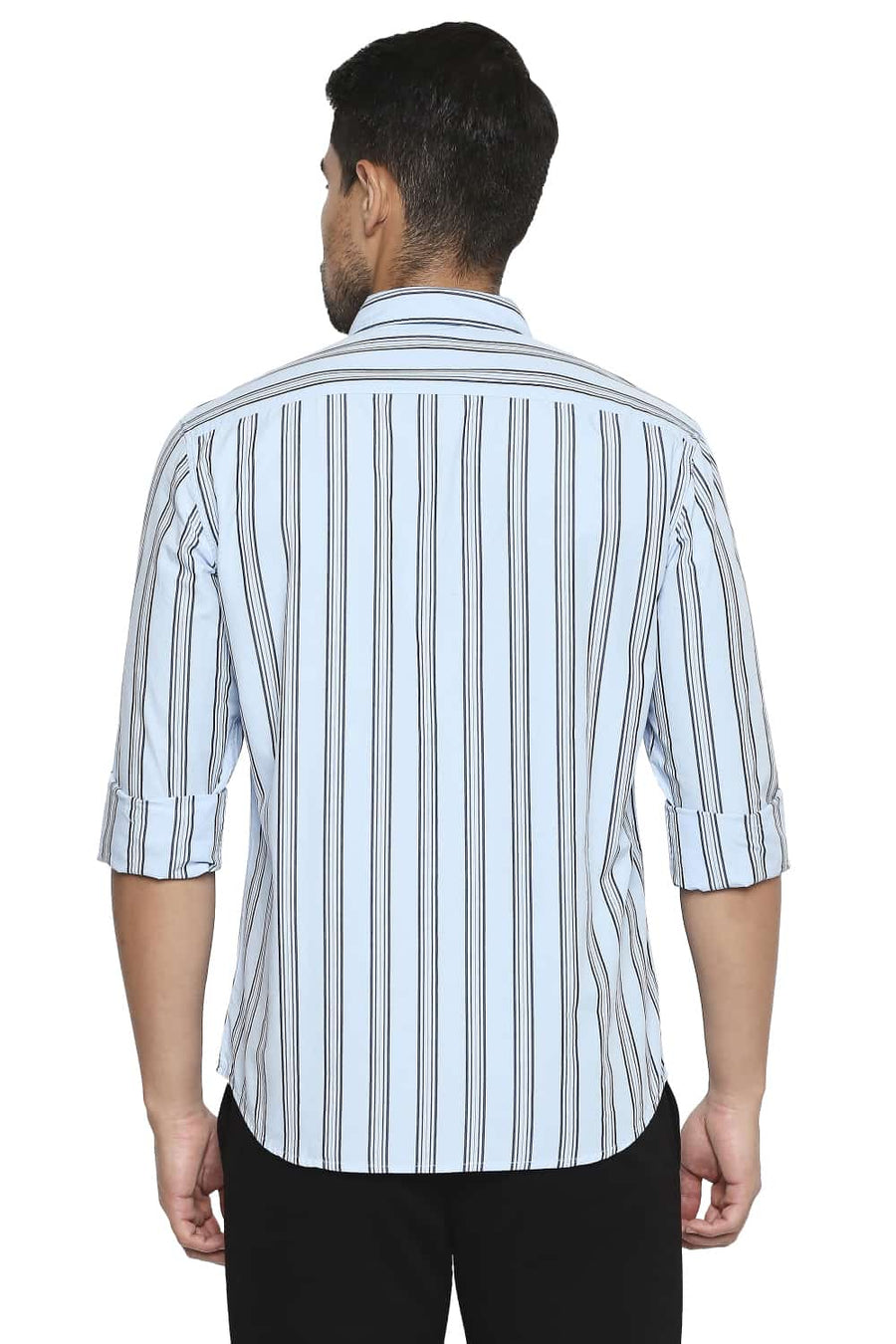 BASICS SLIM FIT BLUE BELL STRIPE SHIRT