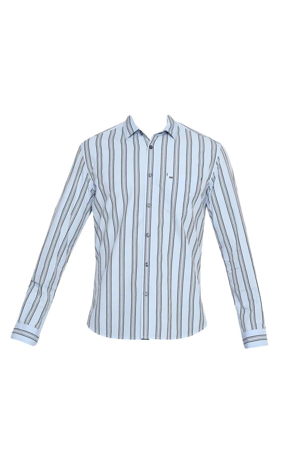 BASICS SLIM FIT STRIPE SHIRT