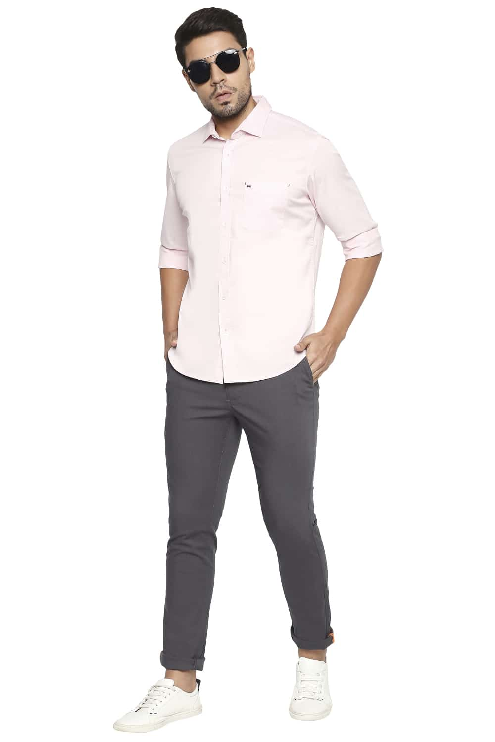 BASICS SLIM FIT STRETCH SHIRT