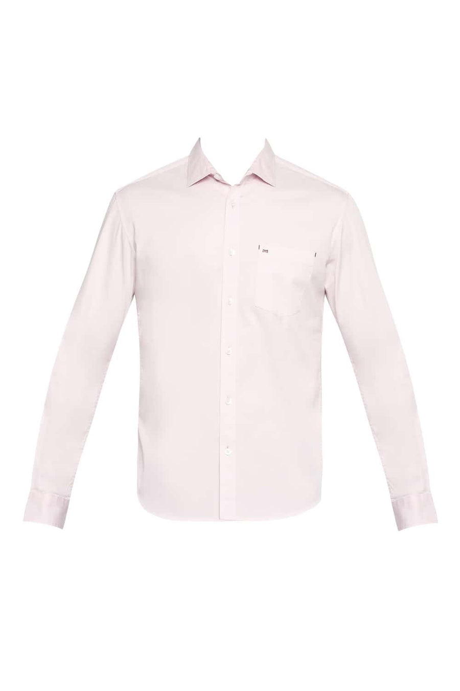 BASICS SLIM FIT PRIMROSE PINK STRETCH SHIRT
