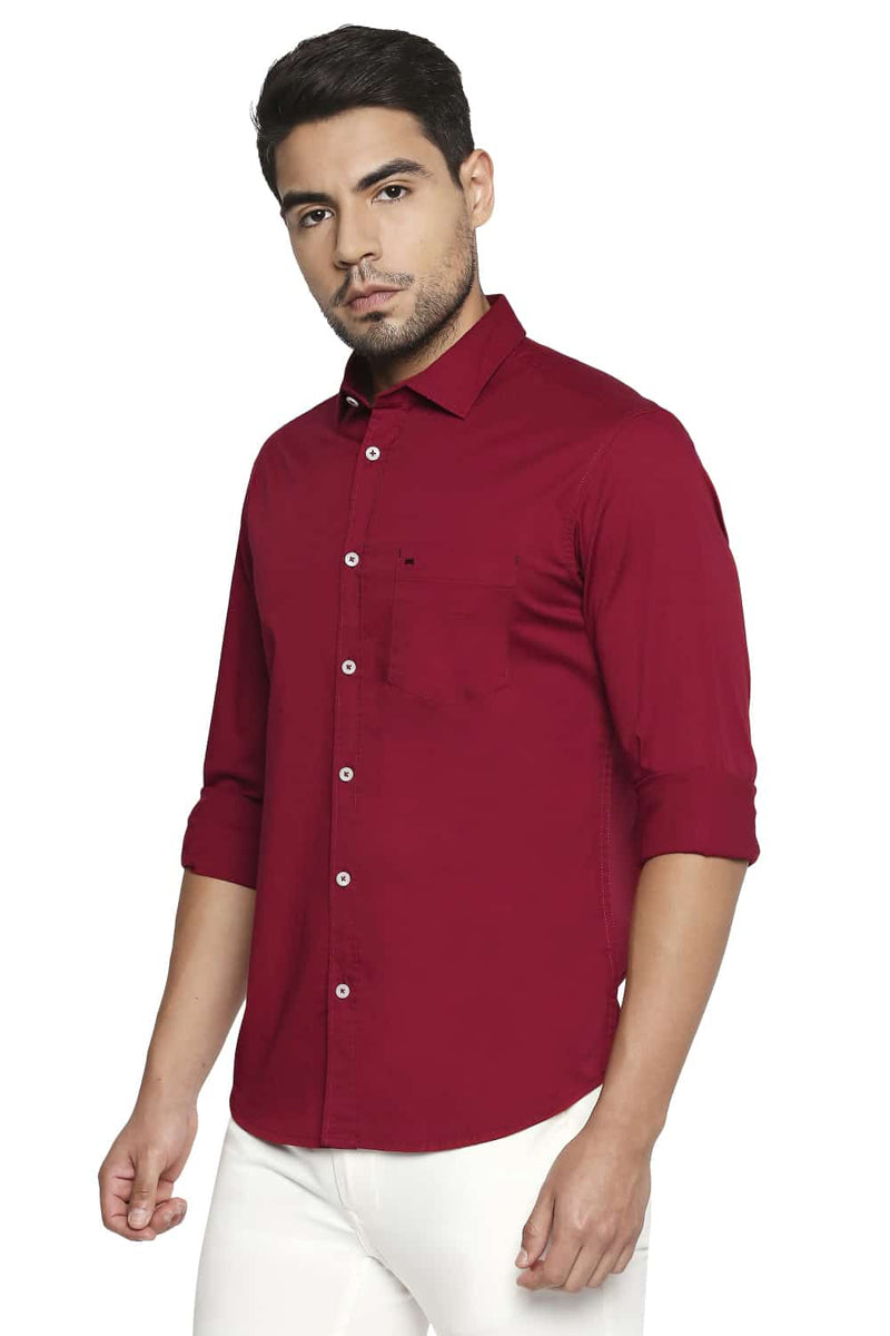 BASICS SLIM FIT STRETCH SHIRT