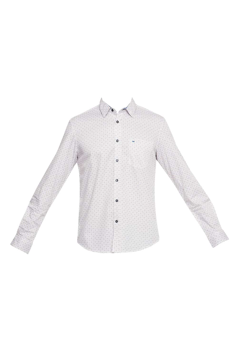 BASICS SLIM FIT PRINTED SHIRT