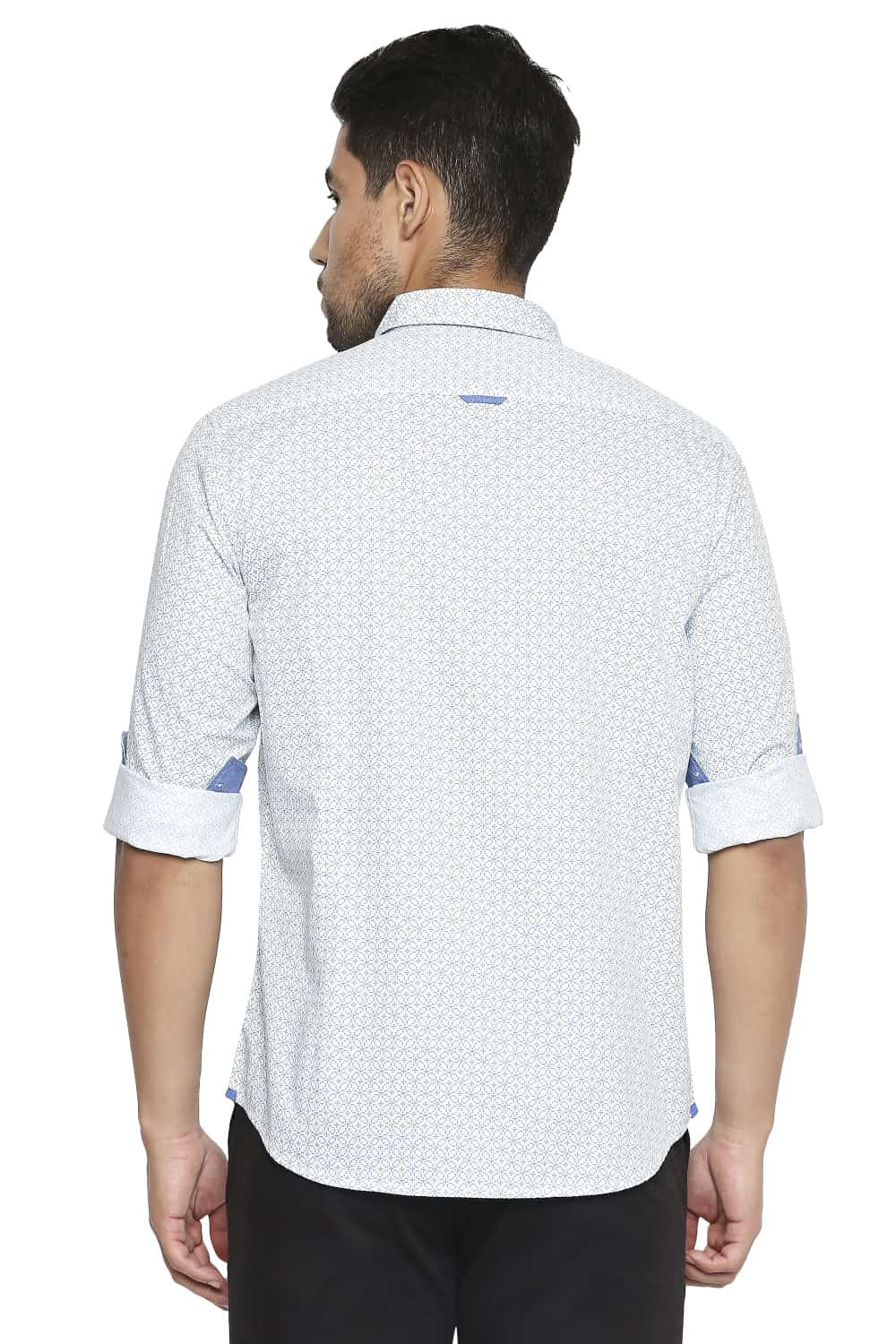 BASICS SLIM FIT PRINTED SHIRT