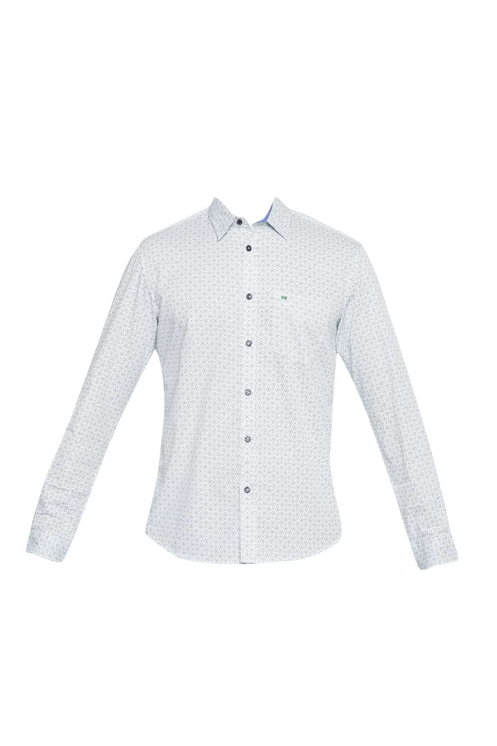 BASICS SLIM FIT PRINTED SHIRT