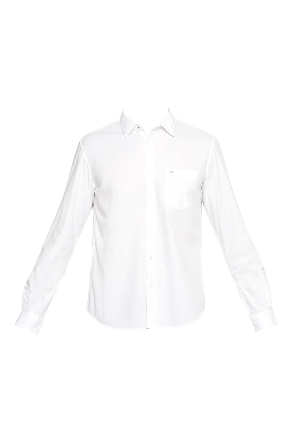 BASICS SLIM FIT DOBBY SHIRT