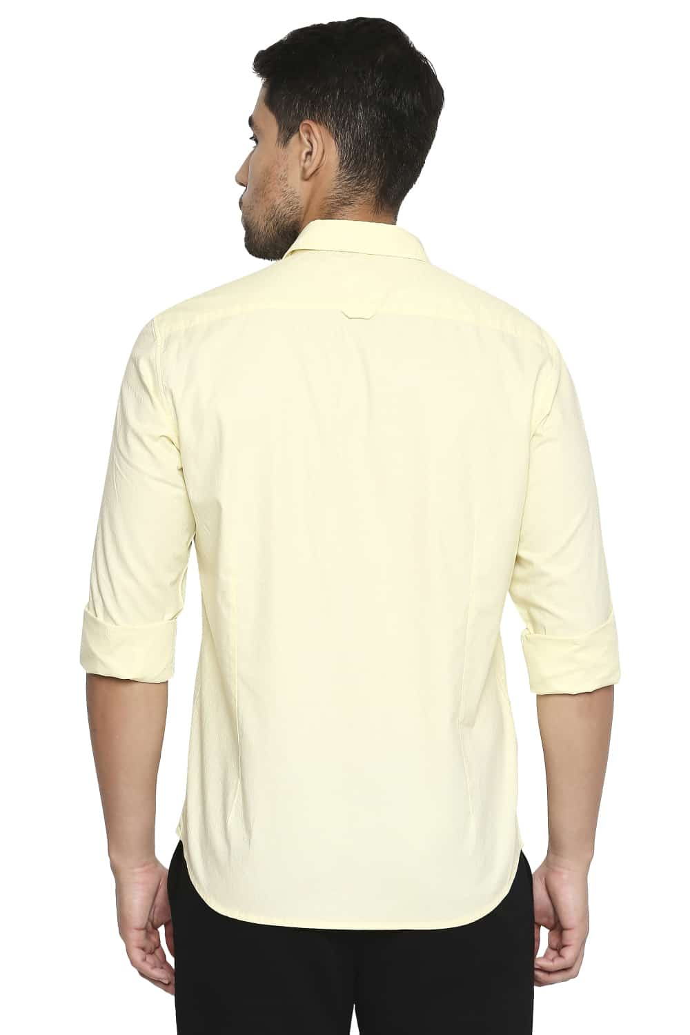 BASICS SLIM FIT DOBBY SHIRT