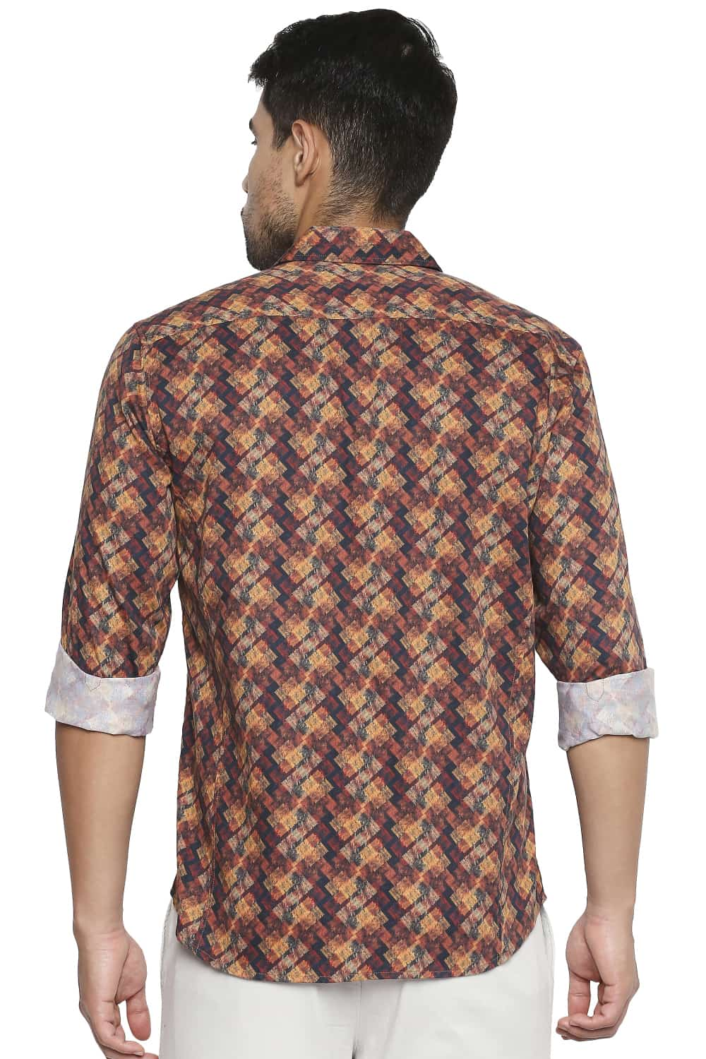 BASICS SLIM FIT DIGITAL PRINTED SHIRT