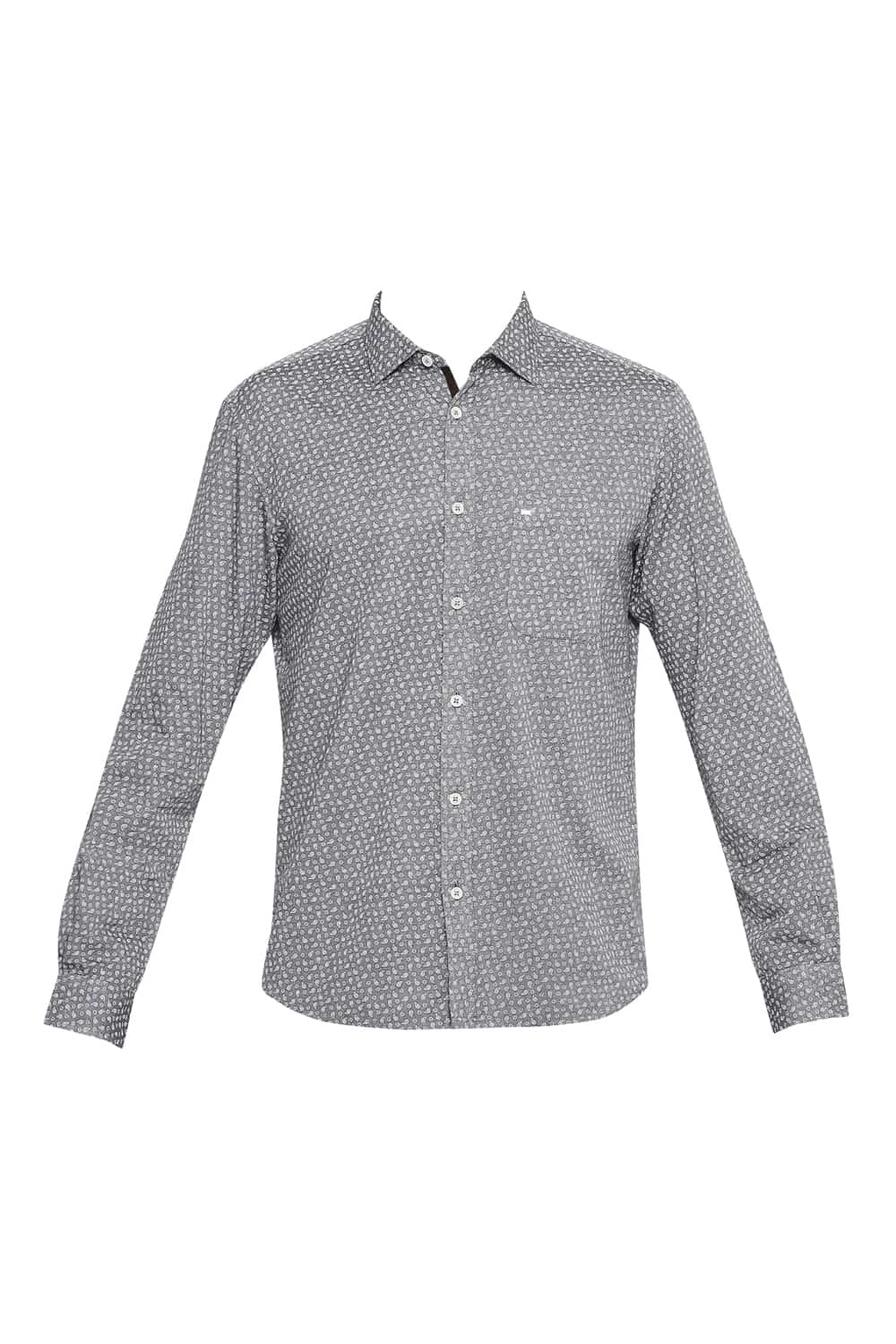 BASICS SLIM FIT PRINTED SHIRT