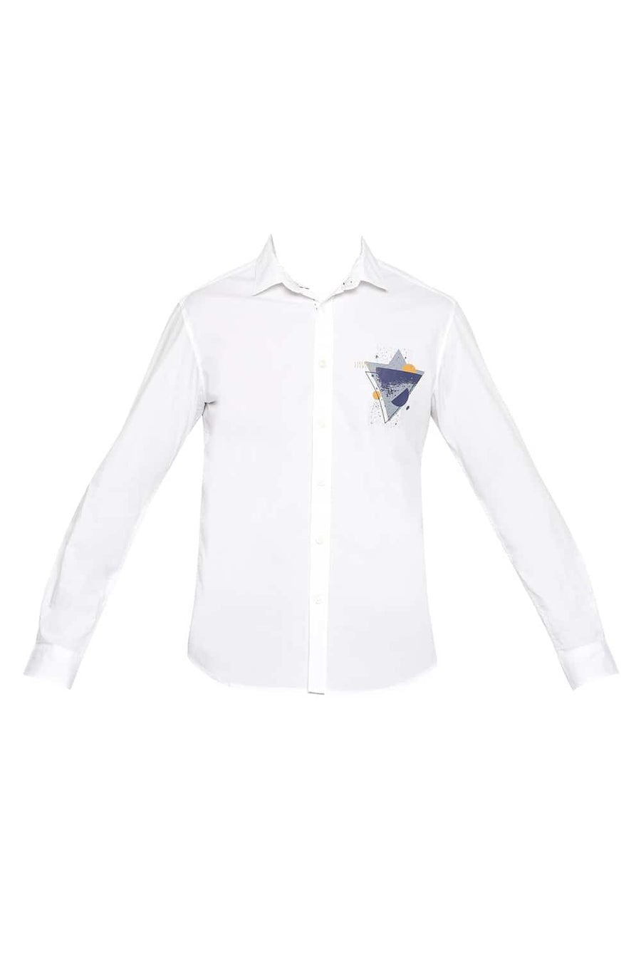 BASICS SLIM FIT BRIGHT WHITE STRETCH TREND SHIRT