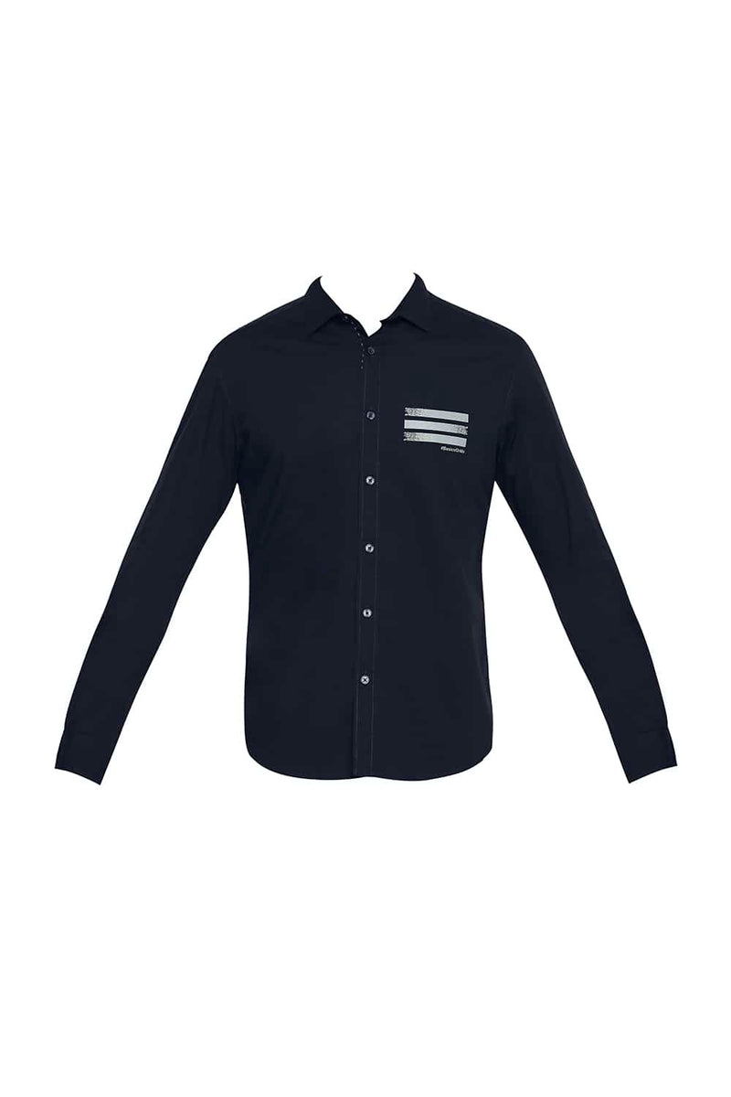 BASICS SLIM FIT STRETCH TREND SHIRT