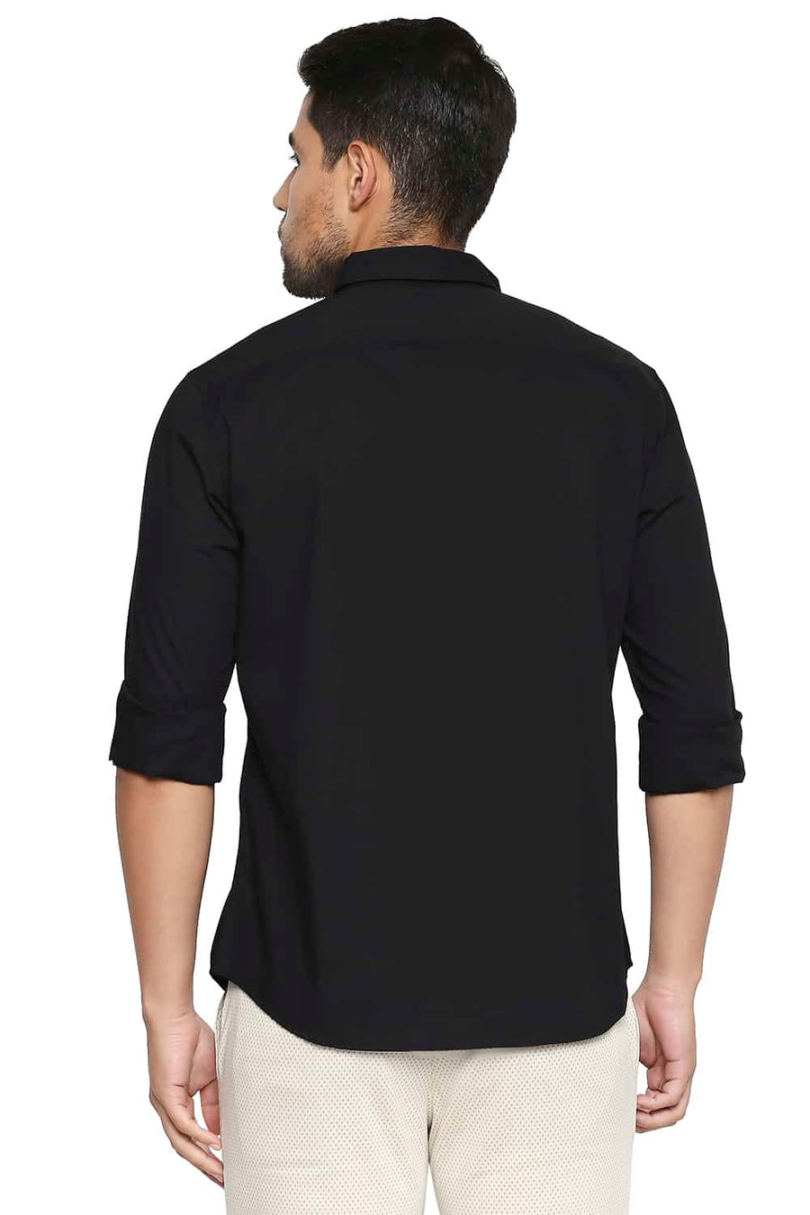 BASICS SLIM FIT MOONLESS NIGHT STRETCH TREND SHIRT