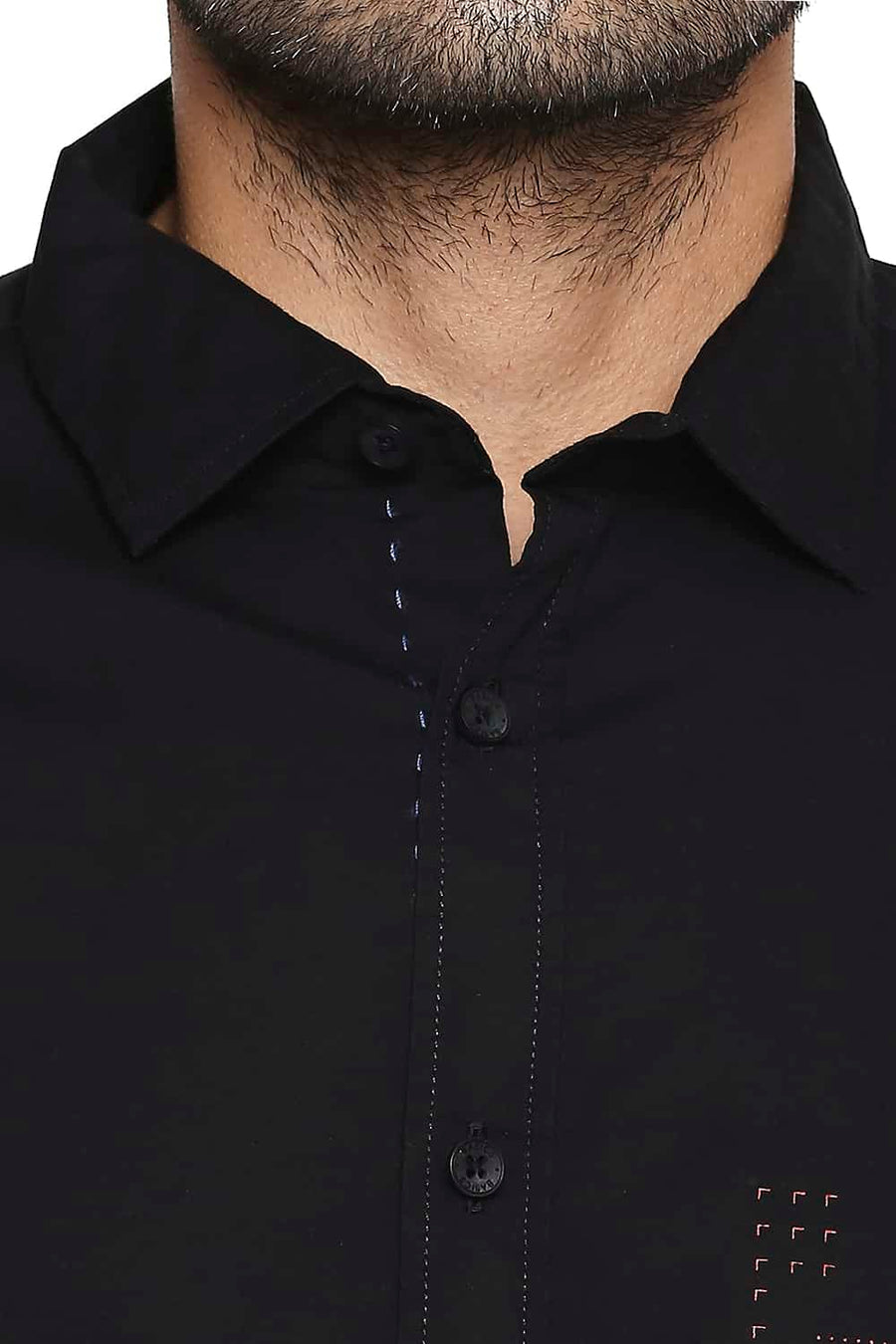 BASICS SLIM FIT MOONLESS NIGHT STRETCH TREND SHIRT